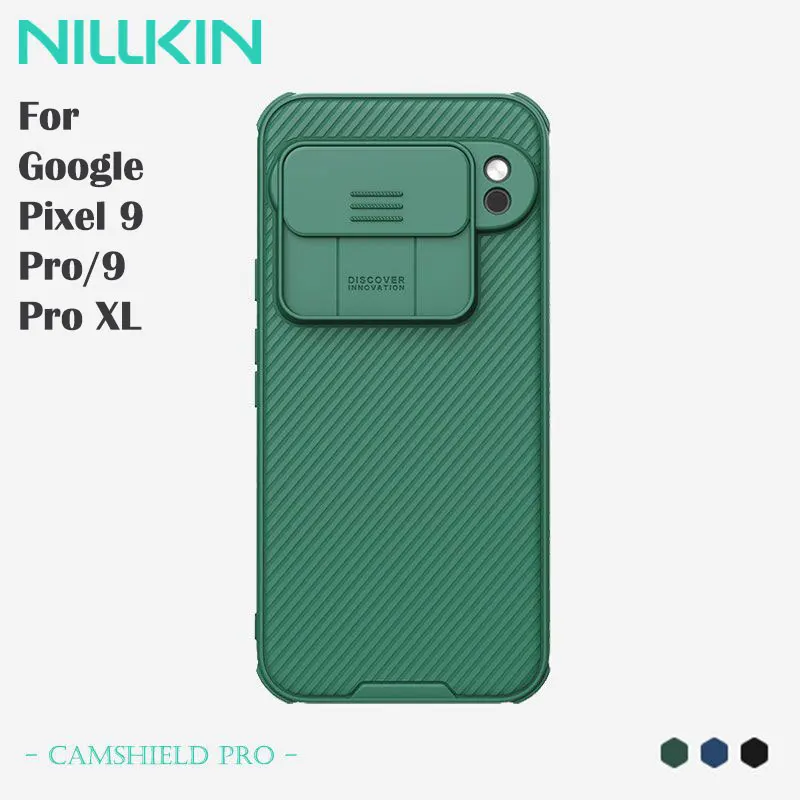 

Чехол Nillkin для Google Pixel 9 Pro/9 Pro XL, защита камеры с раздвижным объективом, универсальный чехол с защитой от отпечатков пальцев и падения