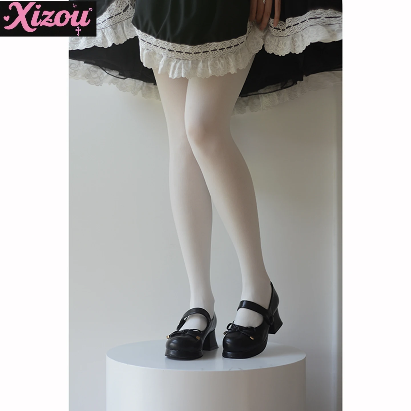 Japanese Lolita Spring Autumn Summer Pantyhose Women's White Silk JK Uniform Bareleg Artifact Skinny Velvet Leggings Skinny Legs