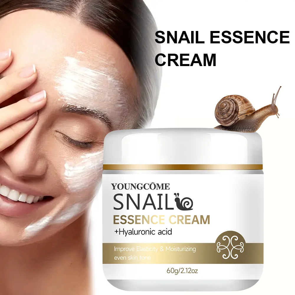 Snail essence cream with hyaluronic acid,highly moisturize all skin, Improves elasticity,Improves the texture ofskin