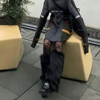 Calentadores de piernas peludos de piel sintética para mujer, calcetín de tubo largo grueso de estilo japonés, botas cálidas Y2K Lolita