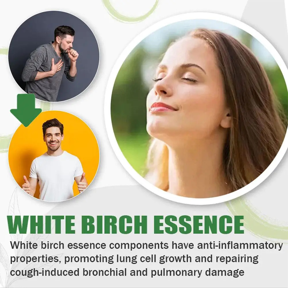 Birch Herbal Cleansing Lung Spray Lung Health Supplement for Lung Cleanse, Respiratory Support and Mucus Relief To Breath Easy