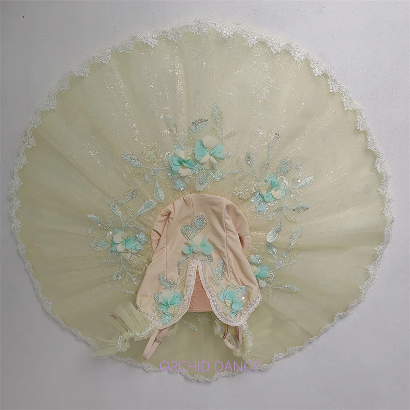 hot selling  Kids Girls Children Women Adult Performance Wear yellow  Ballet Tutu Costumes