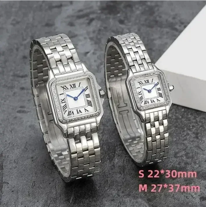 Top Qualität Damen Lady Girl Quarzuhr Gelbgold Silber 904L Edelstahl Armband Damen Damenuhr Diamanten