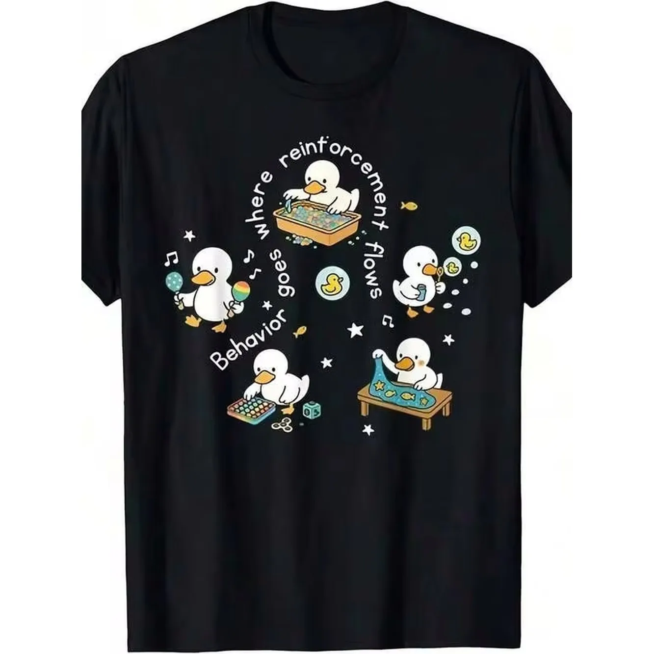 Beor Analyst Silly Goose RBT ABA Therapy Special Education Teacher Unisex T-Shirt Sizes S-5XL.This Is A Unisex Style Suitable For Both Men And Women, Featuring A Printed Design For Summer 2025, Made From 220G Pure With Short Sleeves