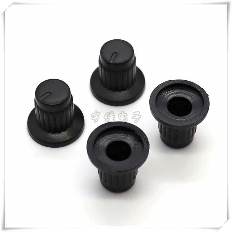 10PCS 15×14MM Cap Type Plastic Knob Cap Potentiometer Knob Cap Power Amplifier Volume Adjustment Knob Cap Flower Shaft