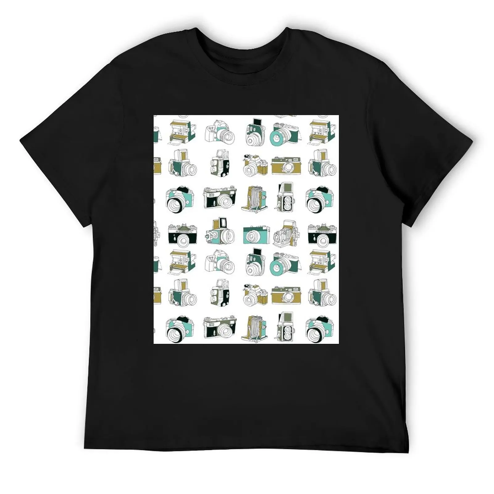 Cameras T-Shirt Aesthetic clothing quick-drying street wear mens graphic t-shirts anime