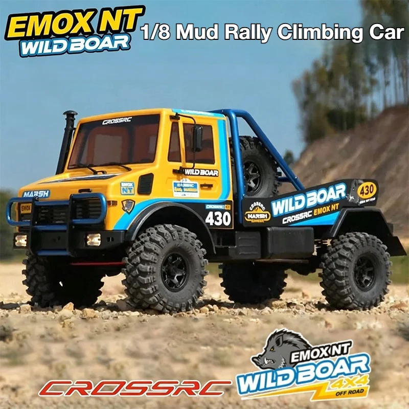 

CROSSRC NEW 1:8 EMOX NT Big Wild Boar Mud Rally Climbing Car Remote Control Electric Off-Road Rainforest Crossing 4WD RC Model