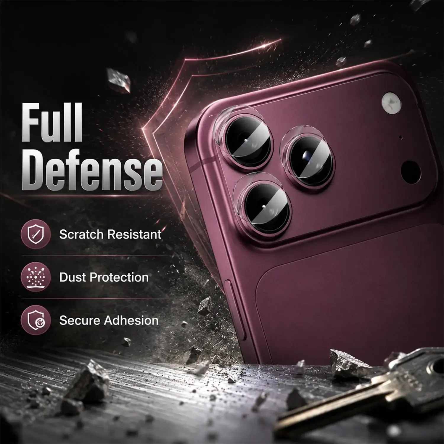 5-1sets for IPhone 18 Pro Max 18 Ultra Fold Tempered Glass HD Clear Camera Lens Protector Anti-scratch Protective Back Lens Film