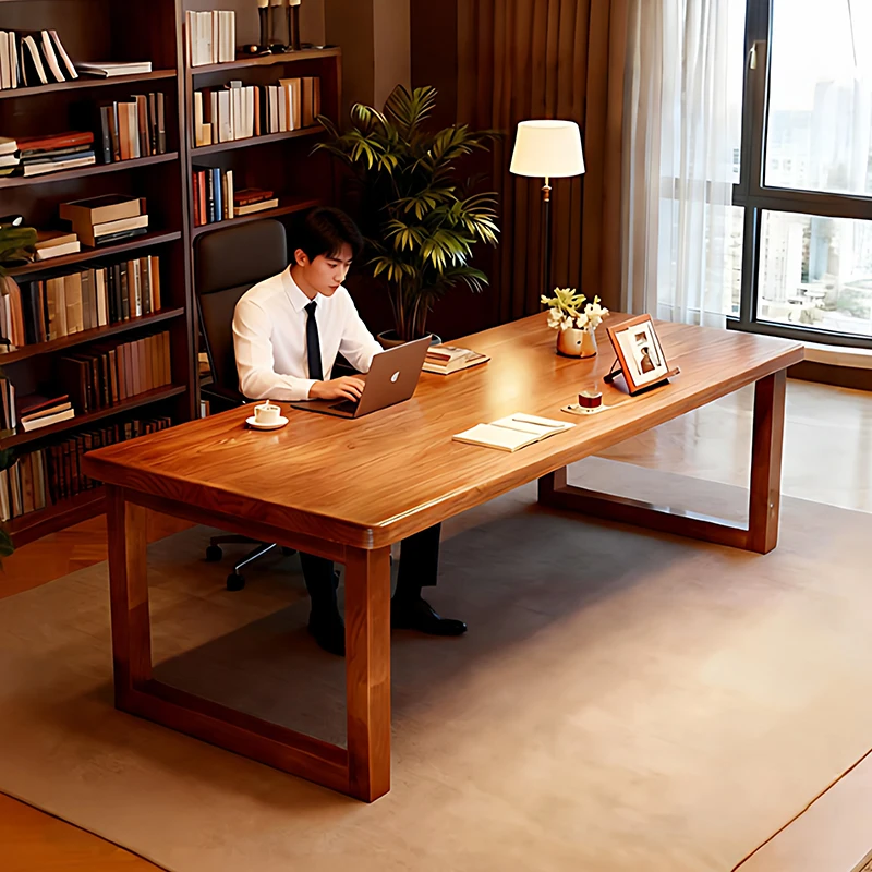 

Executive Wooden Office Desk Modern Large Design Reception Storage Office Desk Drawer Aesthetic Escrivaninha Trendy Furniture