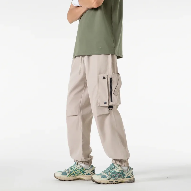 2025 Pantaloni da alpinismo di nuovo stile, abbigliamento sportivo da uomo e pantaloni da lavoro casual, pantaloni lunghi affusolati da alpinismo all'aperto