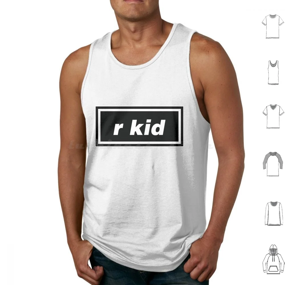 R Kid-Gallagher 90s Band Rkid Artwork Tank Tops Vest Sleeveless Liam Gallagher Noel Gallagher Wonderwall Live Forever