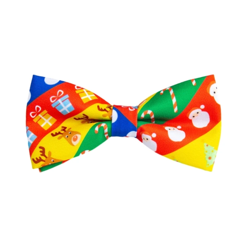 

Модный галстук с бантом для студентов и подростков, галстук с рождественским принтом, бесплатный дропшиппинг