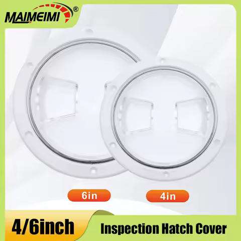 Boat Marine Round Deck Plate Boat Board Lid Cover Plastic Marine Clear Top Lid Lock Deck Plate Inspection Hatch Cover Boat Parts