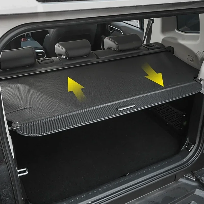 Car Rear Trunk Cargo Cover Canvas Retractable Curtain Tail Box Storage Board for JETOUR Traveler T2 2023 2024