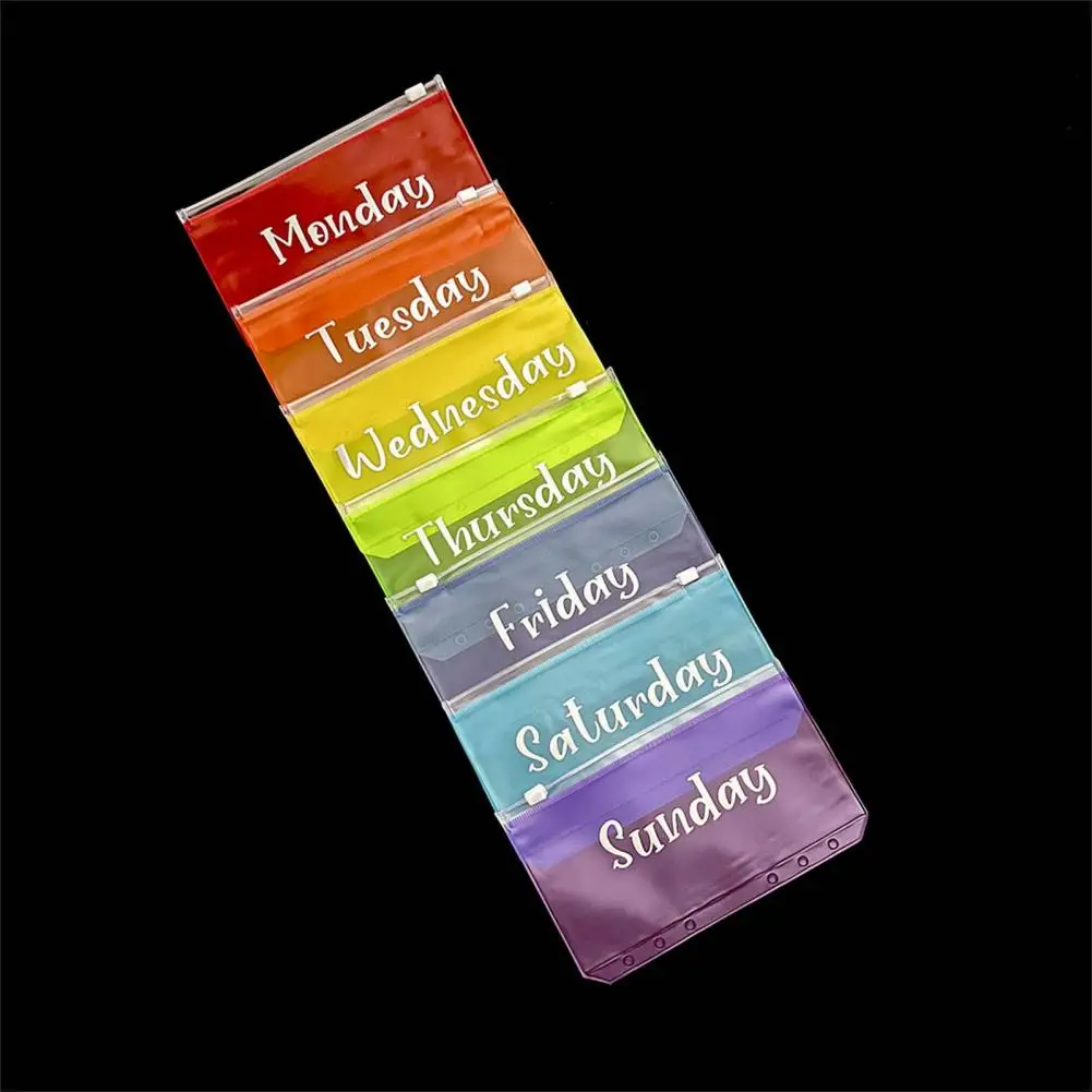 A6 Information Bag  Practical Multi-color Optional PVC  Simplicity Office Bill Pouch Office Supplies