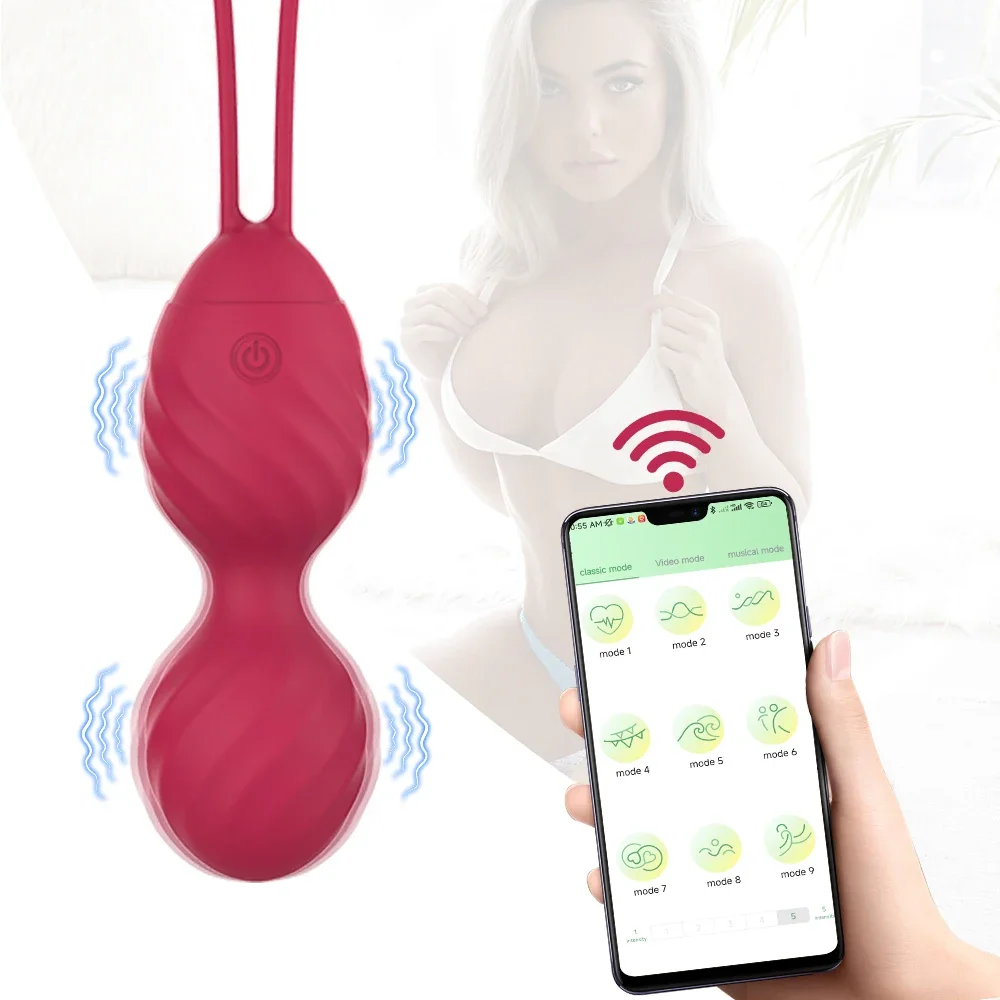 APP Bluetooth Control Vibrator Egg for Women Balls Vibrating G Spot Dildo Massager Wearable Love Egg Adult Vibrating Sex Toy