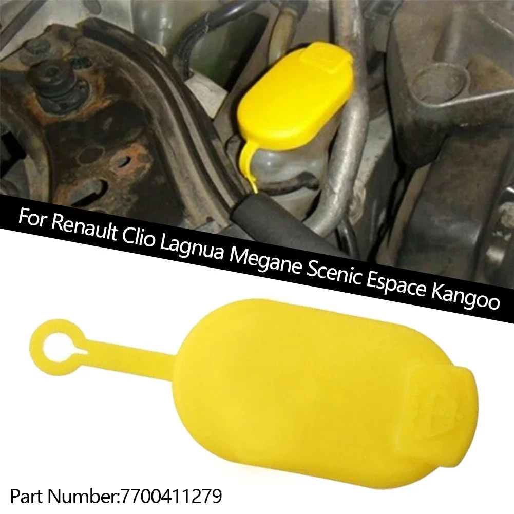 Car Yellow Windshield Washer Fluid Reservoir Cap Tank 7700411279 For Renault Clio Megane Laguna Scenic Kangoo Espace