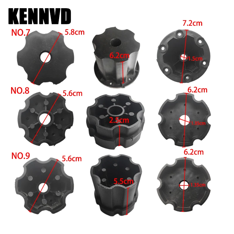 5Plum 6Plum 2PCS 어린이 전기 자동차 차량 모터 기어 박스 타이어 휠 커넥터 커플러 어댑터 클립 후크 Rcatch Union