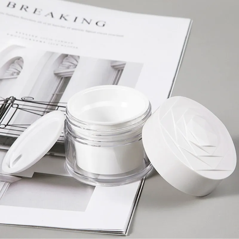 10/30pcs 빈 크림 로션 항아리 20g/30g/50g 라운드 화장품 항아리 메이크업 컨테이너 리필 가능 플라스틱 상자 여행용 보관