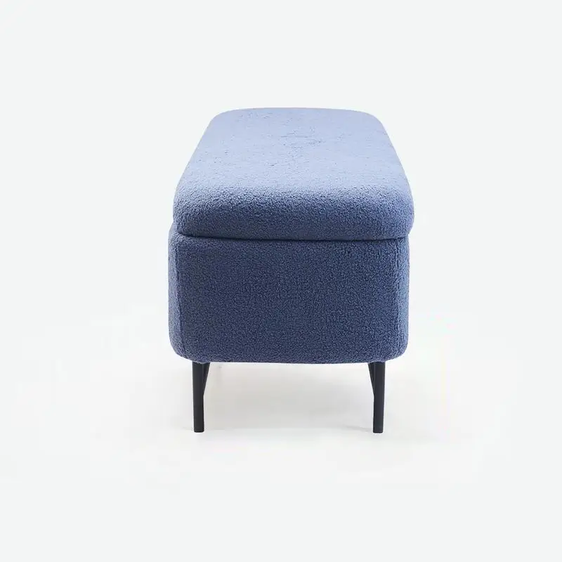 مقعد داخلي باللون الأزرق الداكن لغرفة المعيشة أو غرفة النوم أو نهاية السرير أو مقاعد أثاث المدخل