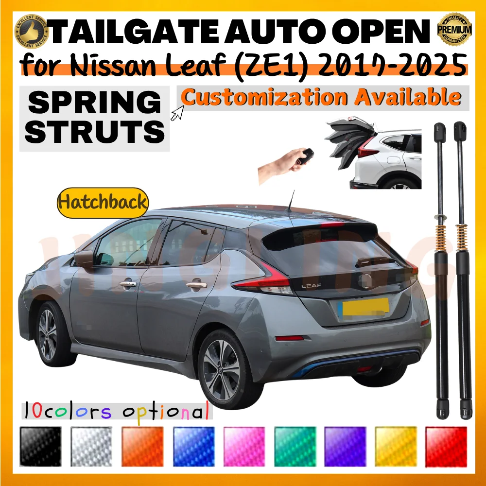 

Qty(2) Trunk Struts with Spring for Nissan Leaf (ZE1) Hatchback 2017-2025 Rear Tailgate Boot Lift Supports Shock Absorbers
