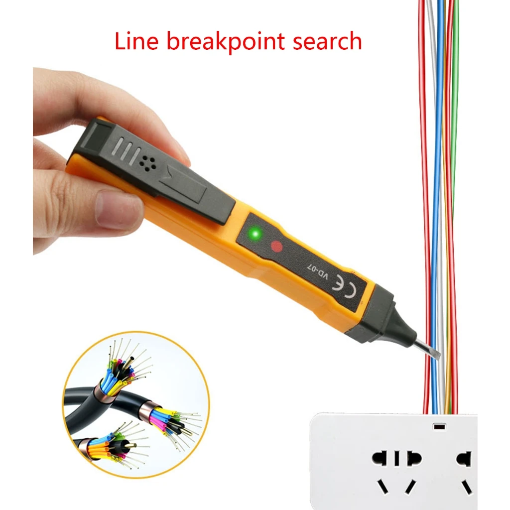 Pocket Voltage Tester Electrical Tester Non Contact Voltage Tester Electric Tester Pen Voltage Detector Live/Null Wire Dropship