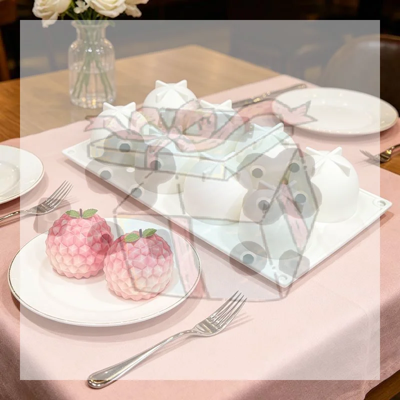 

【CC】Litchi Shaped Mousse Cake Silicone Mold Chocolate Pudding Dessert French Pastry Baking Mold Creative DIY Candle Mold