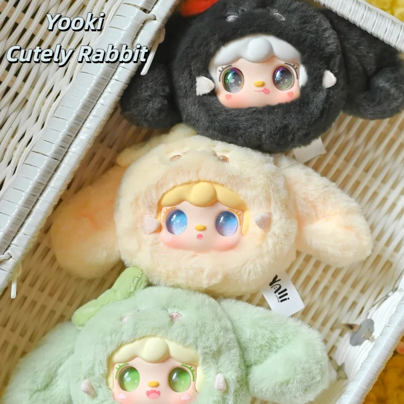 

Yooki Cutely Rabbit Series виниловая плюшевая слепая коробка Kawaii кролик плюшевая кукла сумка кулон брелок изысканный орнамент загадочные подарки