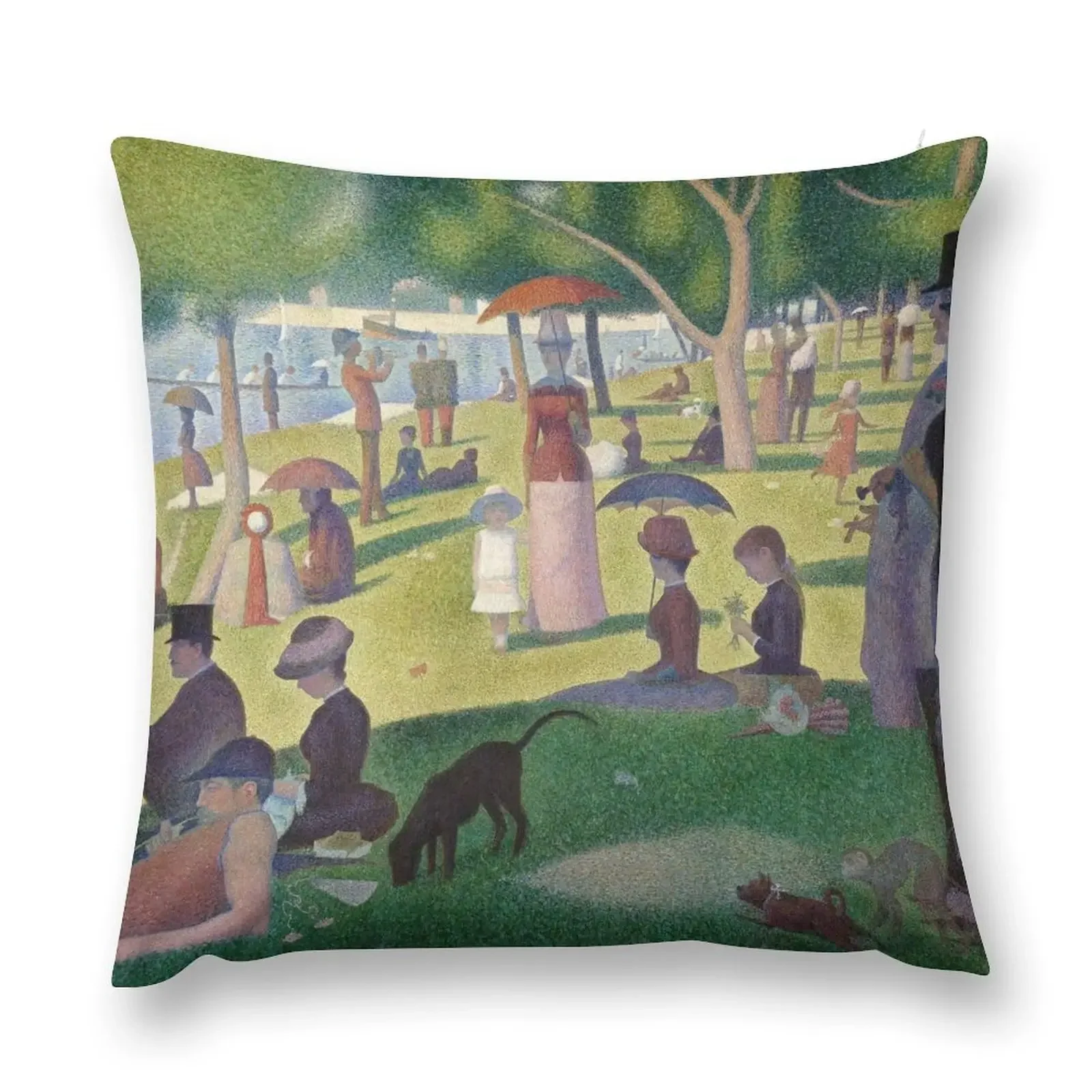 

a sunday afternoon on the island of la grande jatte Throw Pillow Pillow Cover Luxury Living Room Decorative Cushions pillow