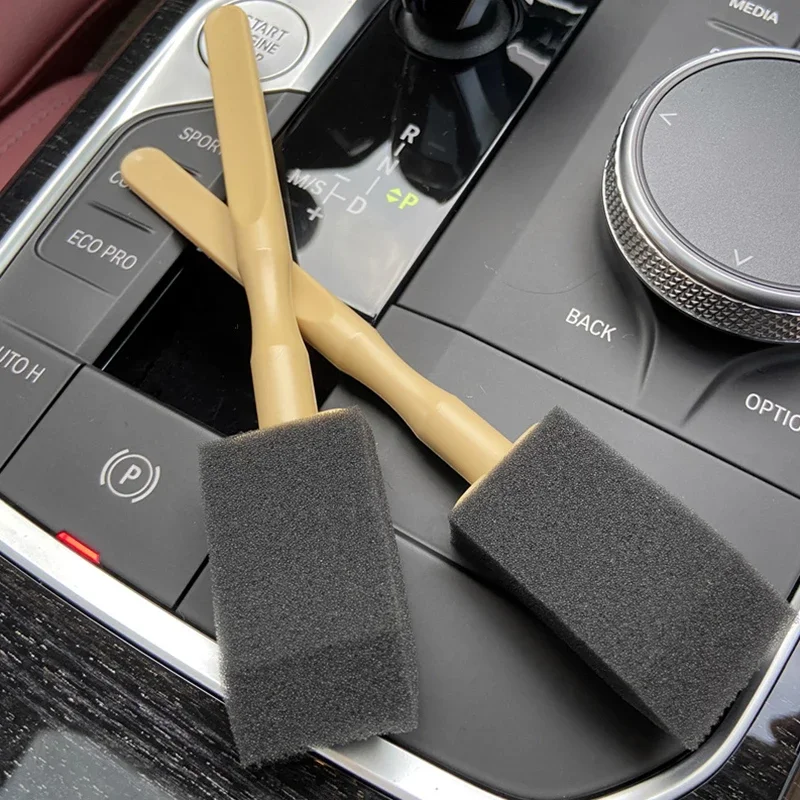 

Car Air Outlet Brushes Soft Sponge Brush Head With Plastic Handle Auto Detailing Gap Cleaning Brush Car Washing Tool Accessories