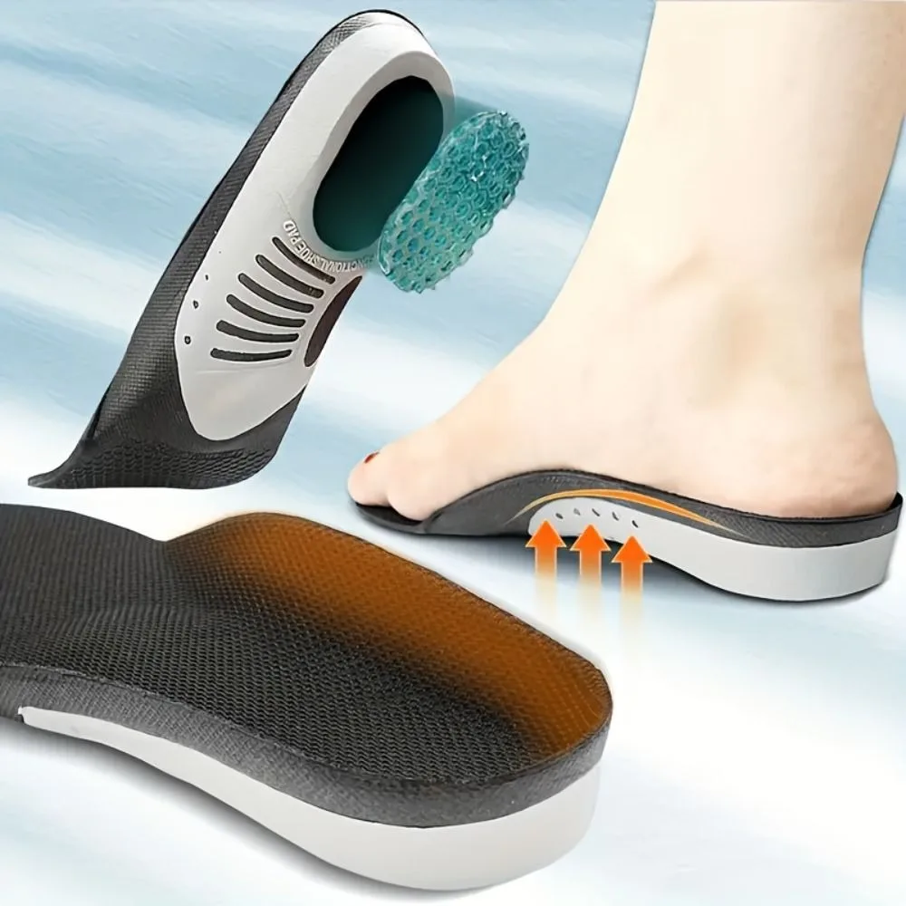 

1 Pair Breathable Sport Insoles Thickened Odor-Resistant Arch Support Insole EVA Anti-Sprain Cushioning Insole Running