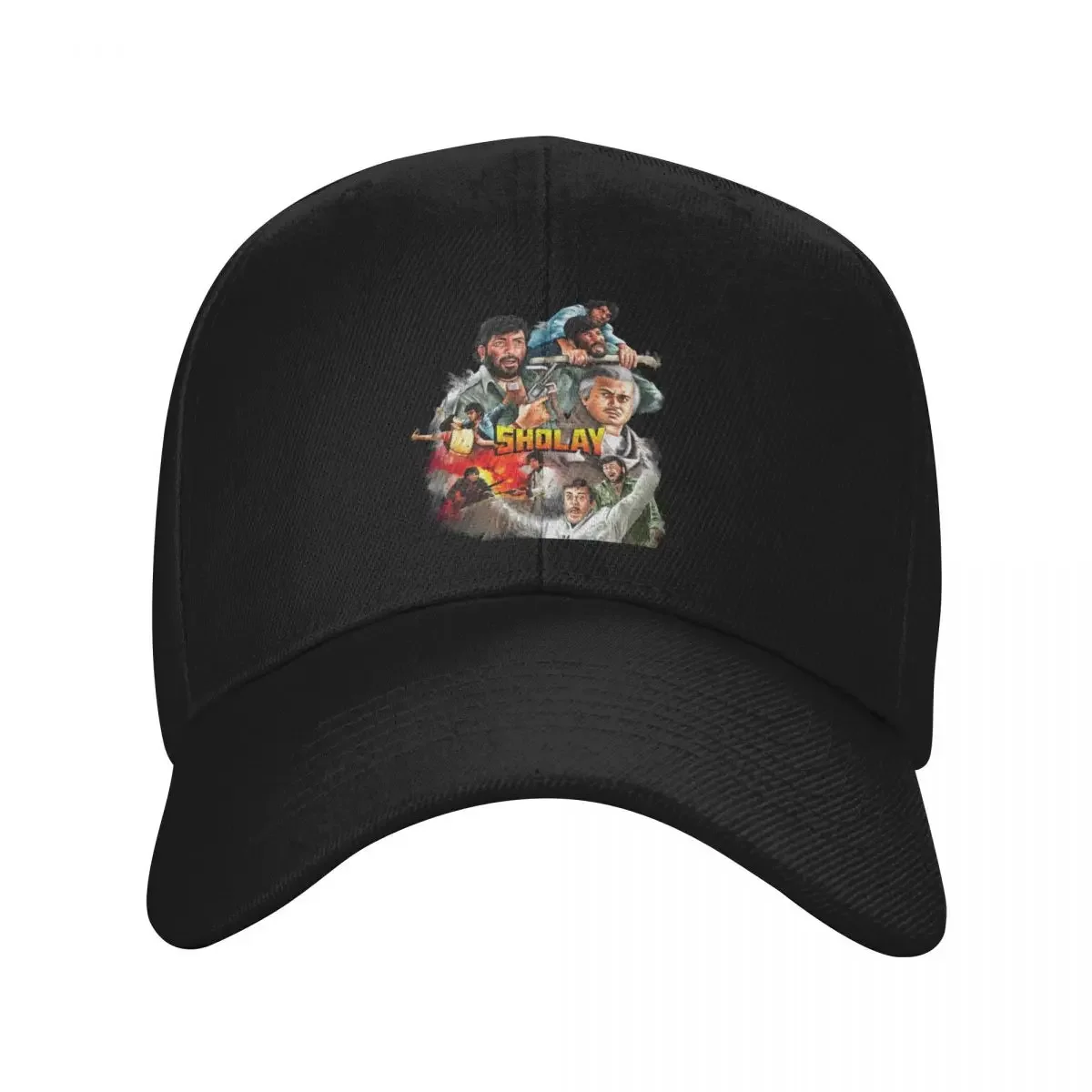 

Sholay Painting Baseball Cap foam party Hat western Hat fashionable luxury caps For Girls Men's