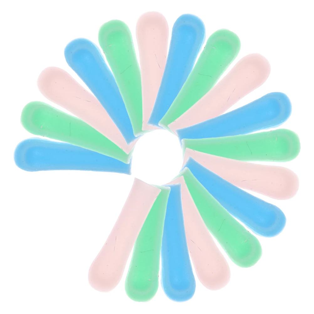 

18Pcs Ear Spoon Head Accessories 3 5MM 3 9MM Blue Green Pink Soft Silicone Reusable Wax Removal Tool Cover Replacement