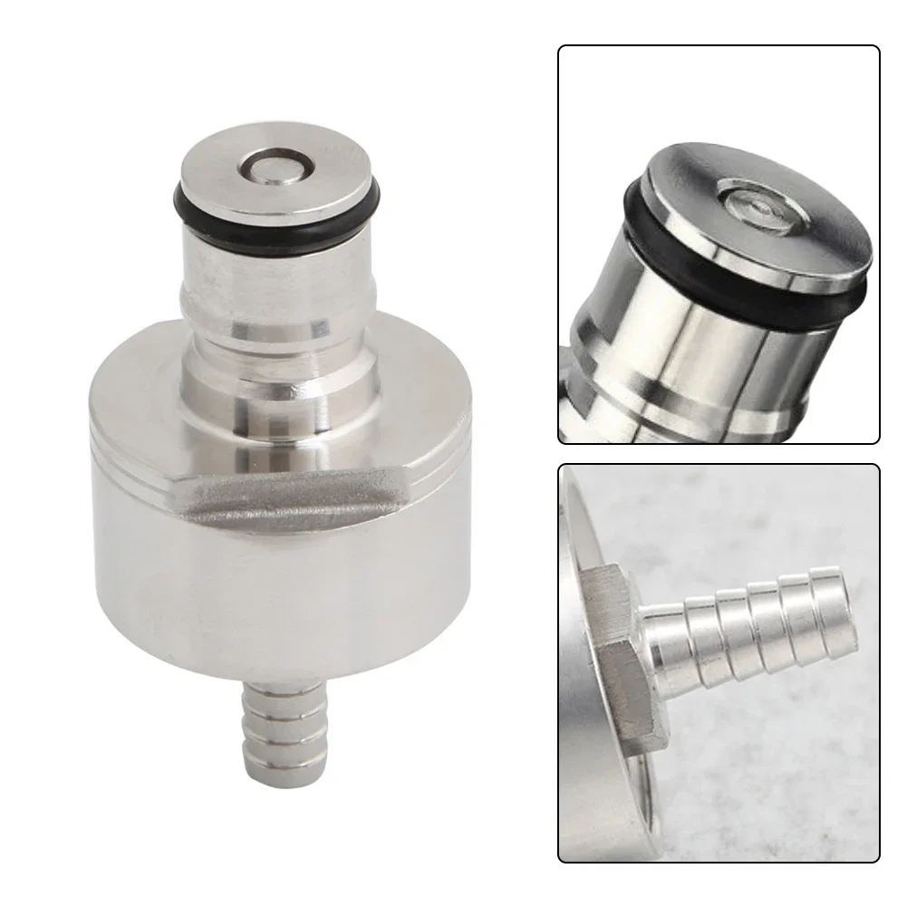 Stainless Steel Carbonation Cap Ball Lock Keg Post With Barb For Homebrew Drink PET Bottles Beer Brewing Kitchen Accessories