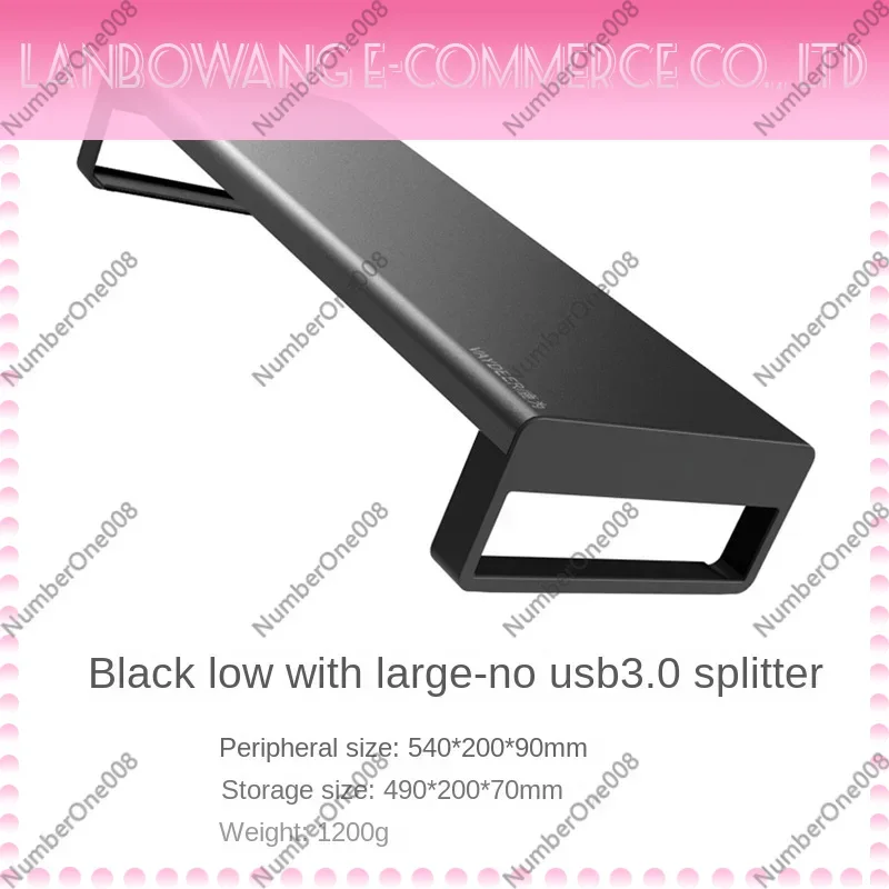Metal monitor heightening rack laptop screen holder multi-function usb wireless