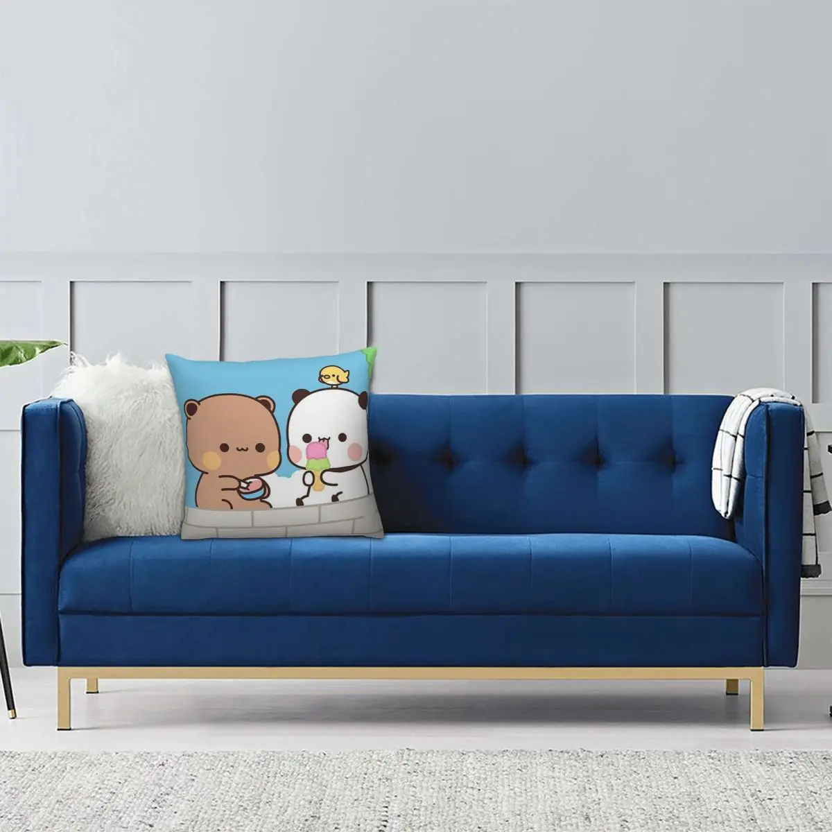 Cute Cartoon Bubu And Dudu Series Square Pillowcase Pillow Cover Cushion Decor Comfort Throw Pillow for Home Living Room