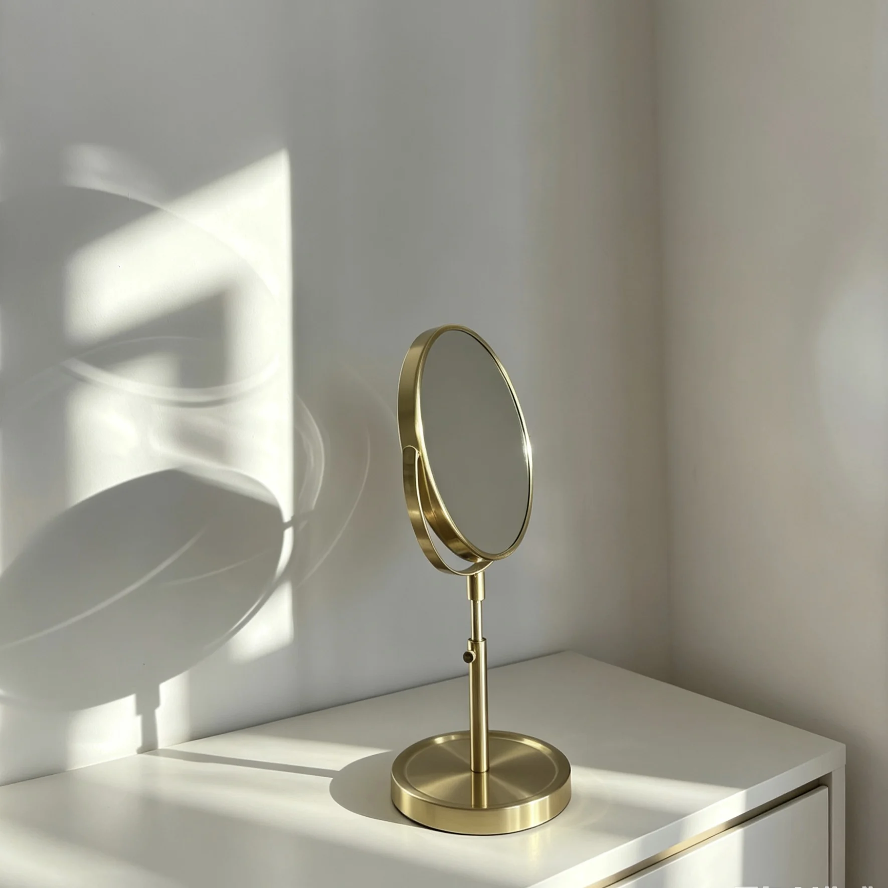 specchio-da-trucco-da-tavolo-regolabile-a-doppia-faccia-da-8-pollici-ingrandimento-3x-stile-retro-mid-century-oro