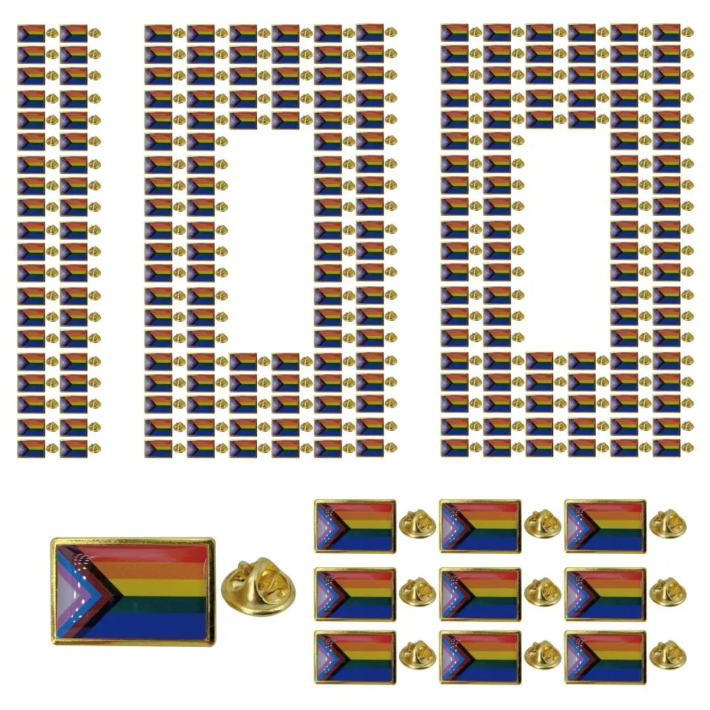 Rainbow Pride Enamel Brooches Pins Set for LGBTQ Clothing Jackets Bags Decor, Jewelry Gifts Pride Parade 100pcs