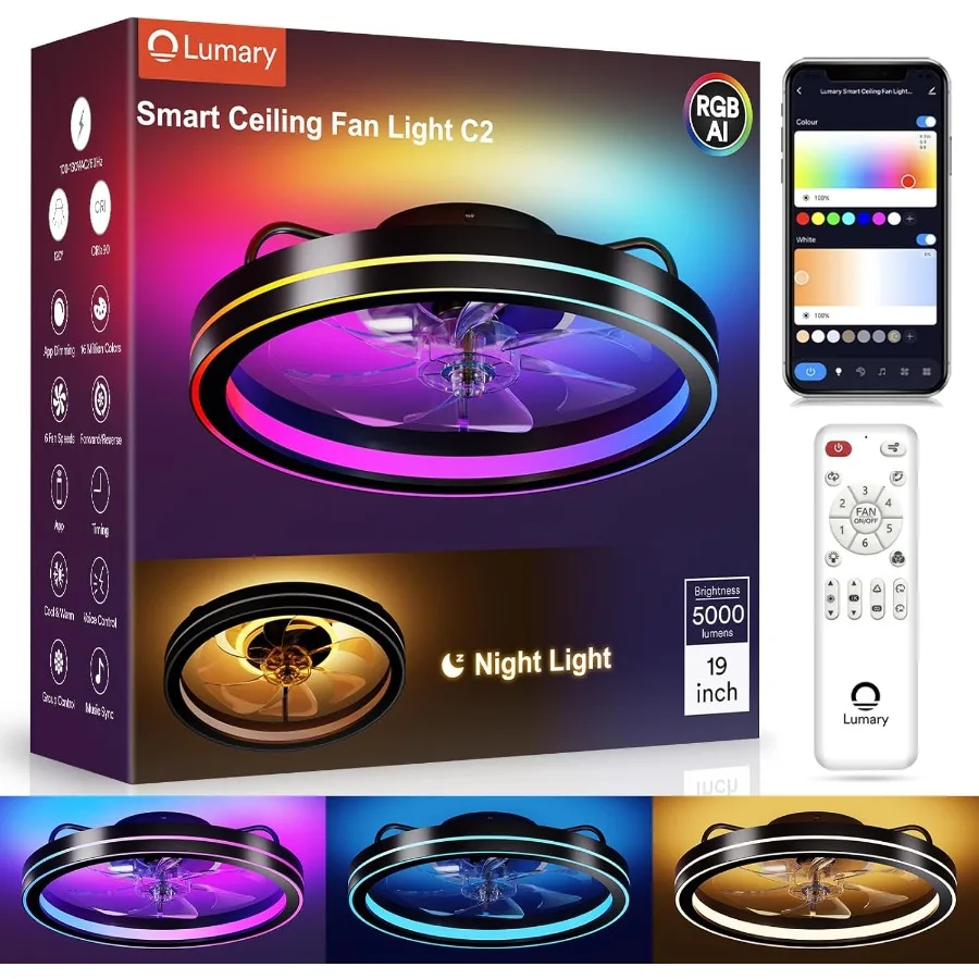 Smart Ceiling Fan L…