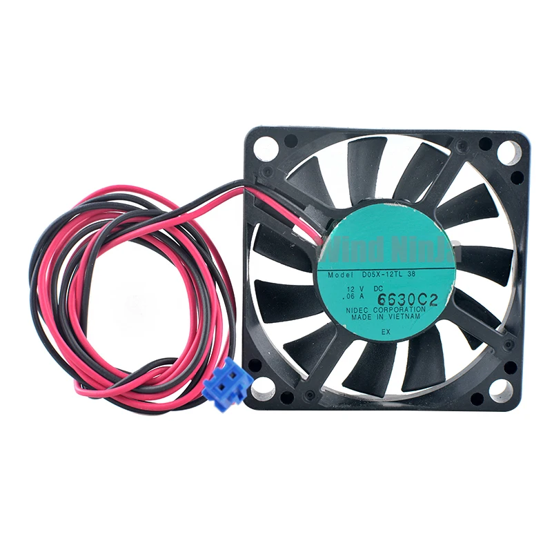 D05X-12TL 5cm 50mm fan 50x50x10mm DC12V 0.06A 2pin Quiet axial fan cooling fan for power supply