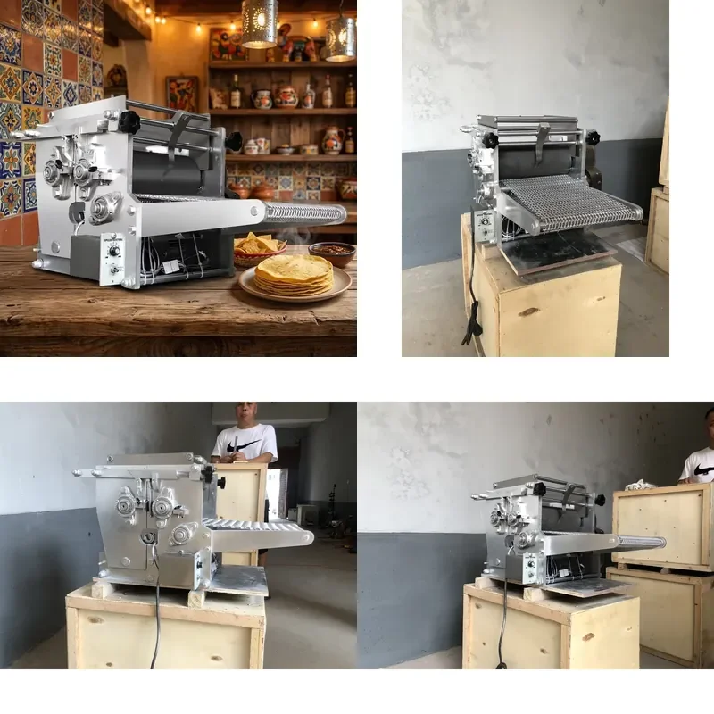 

Fully Automatic Corn Tortilla Forming Machine Commercial Mexican Taco Press Maker Stainless Steel Flatbread Production Line