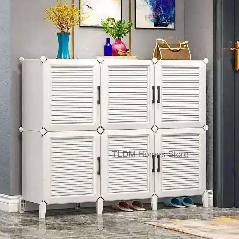 

Modern Household Shoerack Cabinet Corridor Living Room Foldable Storage Shoes Box Multiple Layers Dustproof Shoe Rack New
