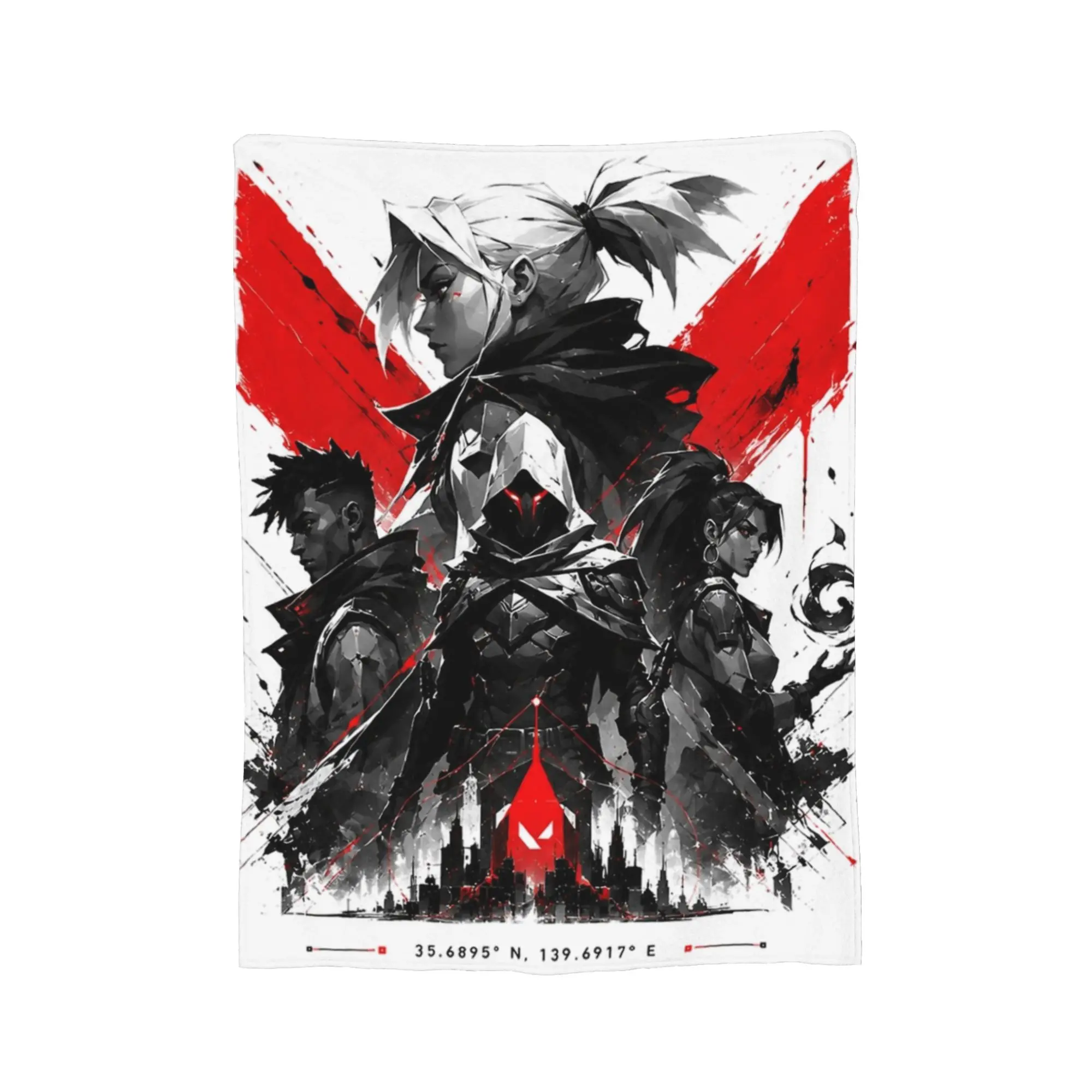 VALORANT Agents Collage Poster Blankets Quality Warm  Bedding Throws Spring Kids Adult Outdoor Funny Bedspread