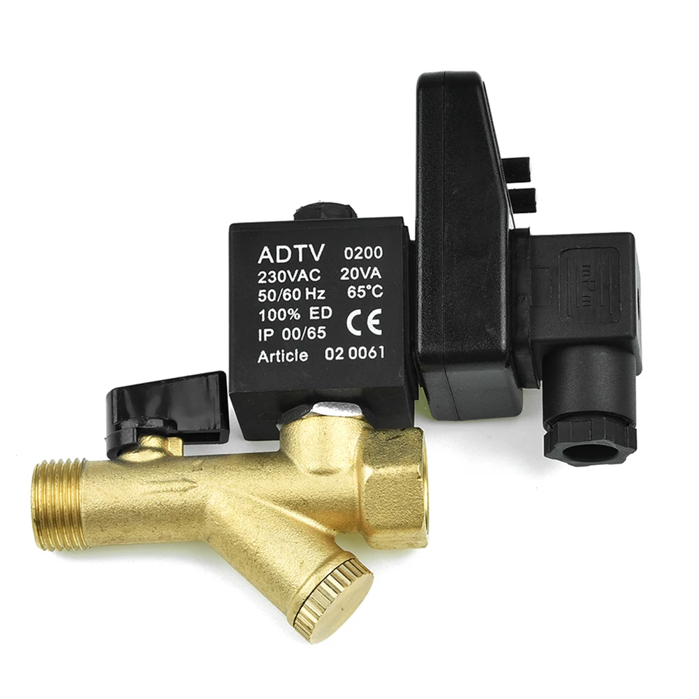 AC220V Metal Drain Valve LED Indicator for Power On/Off 1 6Mpa Maximum Pressure Suitable for Various Applications