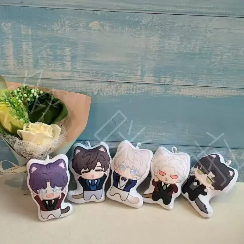 10 cm Mini Anime Love and Deepspace Anime Peluche Ciondolo Xavier Zayne Rafayel Ralayo Sylus Caleb Peluche Borsa Decor