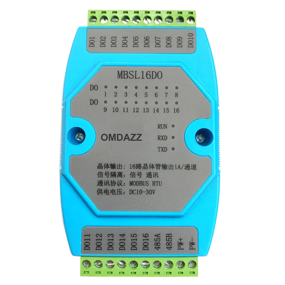

16DI 16DO 16-channel Digital Isolated Input Output RS485 MODBUS Module with Network Disconnection Protection