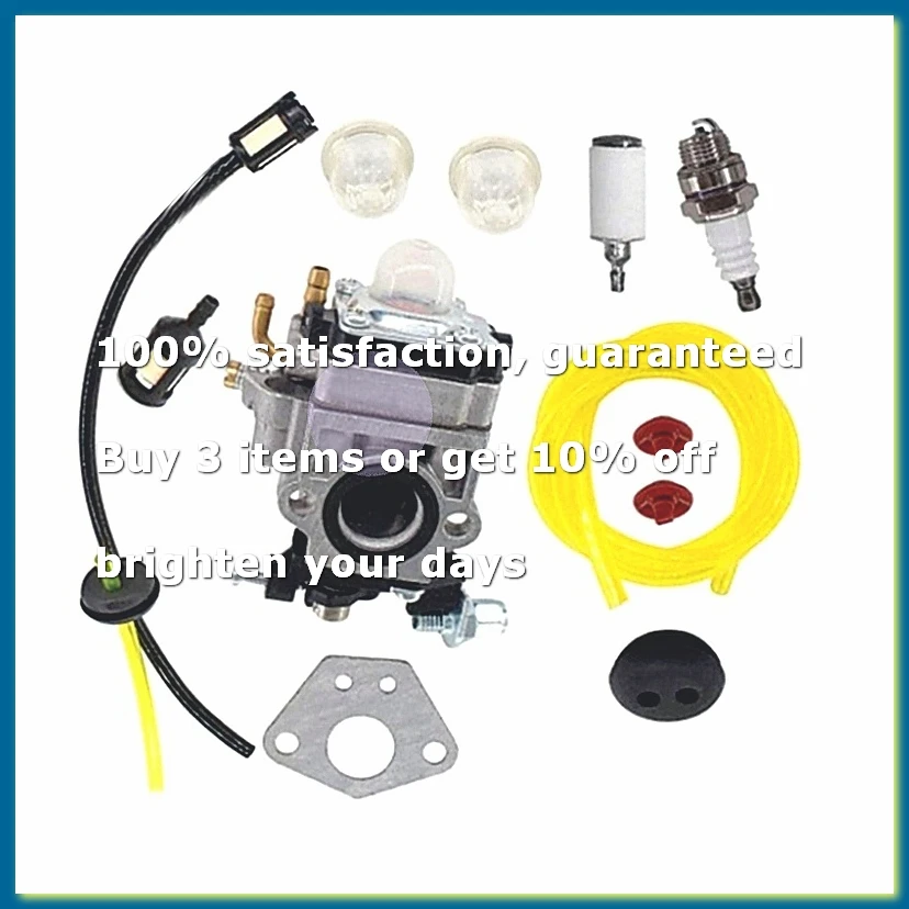 15mm Carburetor Line Kit for 43Cc 52Cc 40-5 BC430 CG430 CG520 1E40F-5 44F-5 Motor Brush Cutter Trimmer Brush Cutter