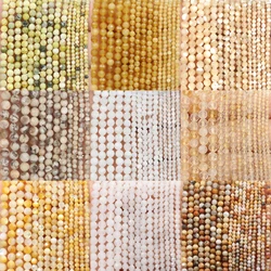 Yellow Tiny Stone Beads 2mm 3mm 4mm Faceted Mookaite Turquoise Citrine Round Loose Spacer Beads Diy Bracelet Jewelry Making