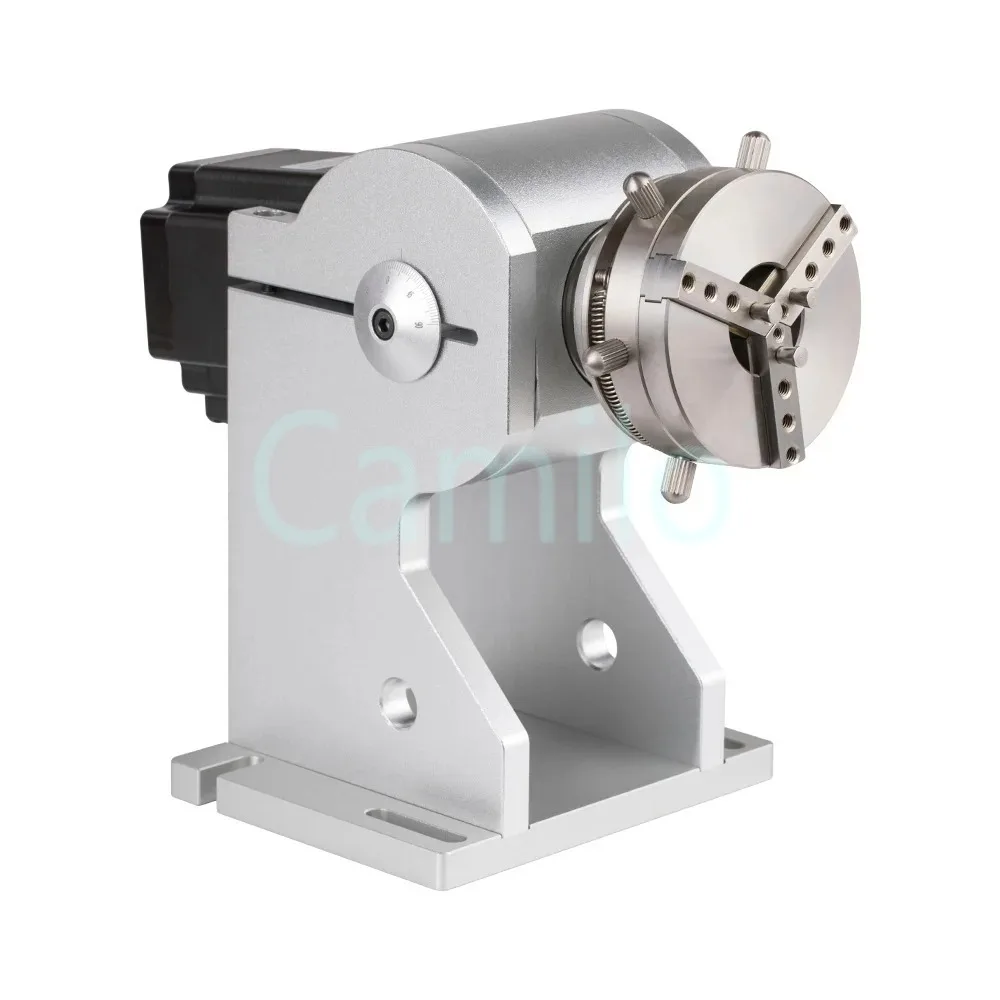 Laser Engrave D69 Rotary Attachment Fiber Laser Marking Ring Rotary Worktable Diameter 3-91mm for Metal Jewelry Engraving