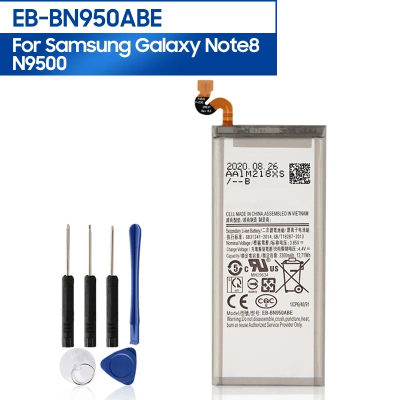 

Replacement Battery EB-BN950ABE For Samsung GALAXY Note 8 Note8 N9500 N9508 N950F Project Baikal Phone Battery 3300mAh